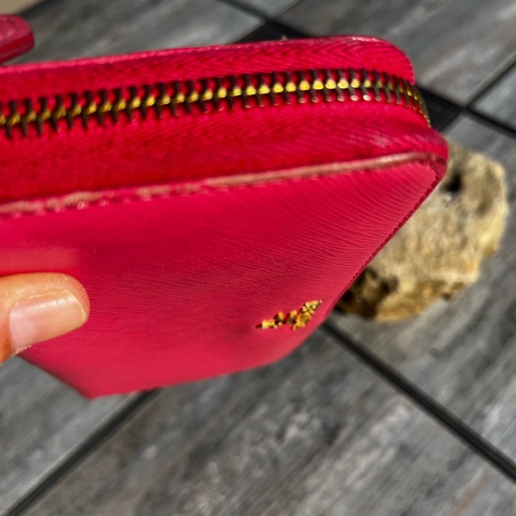 Prada Hot Pink Stefano leather zip around Wallet - Picture 7 of 8